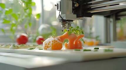 3 d printed salmon dish