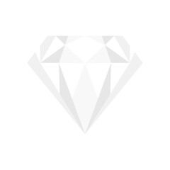 White Diamond Gemstone Illustration
