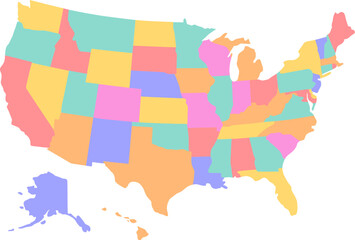 map of the united states of america