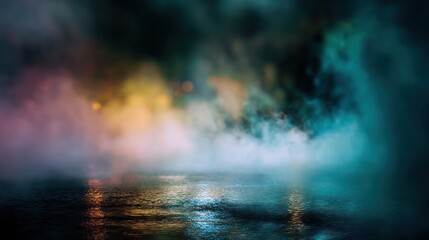 Obraz premium Abstract smoke night