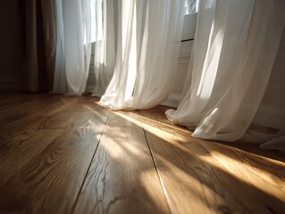 Morning sun lighting the room, shadow background overlays