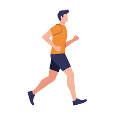 Fototapeta premium Person Running in Athletic Gear for Fitness and Health Motivation