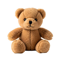 Obraz premium Cute teddy bear on black background