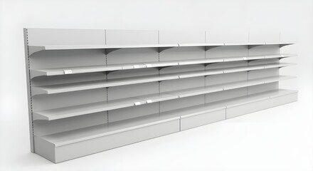 supermarket shelf mockup