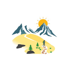 Wildlife and Nature in Mountainous Landscape Scene