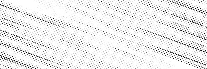 Halftone gradient. Dotted gradient, smooth dots spraying and halftones dot background seamless horizontal geometric pattern vector template set.