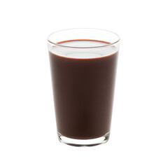 Glass of Chocolate Milk Beverage