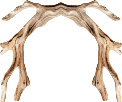 Organic Driftwood Top Border Frame Gothic Style