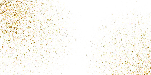 Gold glitter texture isolated on white. Gold color of winners. Confetti sparkle explosion. Celebration background. Vector illustration, eps 10