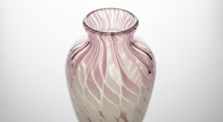 Pink vase colorful, asthetic with white background