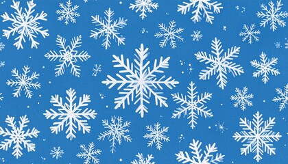 Winter snowflake pattern
