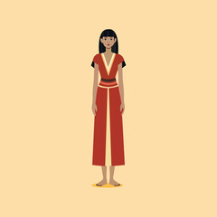 traditional clothing illustration, ethnic costume vector, cultural outfit characters, national dress flat style, world culture illustration, folk costume vector, cultural 