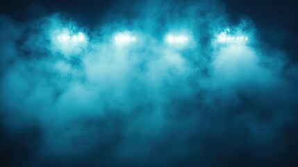 Bright Lights Illuminate Smoke, a mysterious concept and Atmospheric Mood.