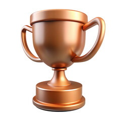 Bronze trophy cup illustration against a black background representing award achievement victory success