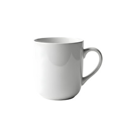 Simple elegant white coffee or tea mug