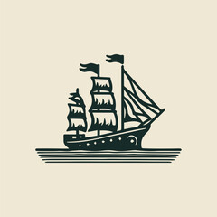 vintage ship logo