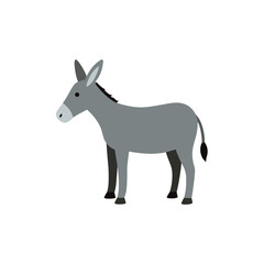 Obraz premium donkey standing calmly hand draw and soft color 