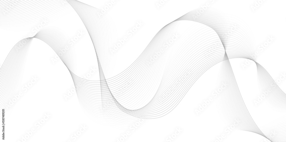 Poster abstract wave blend lines on transparent background. design for banner, wallpaper, background and ma
