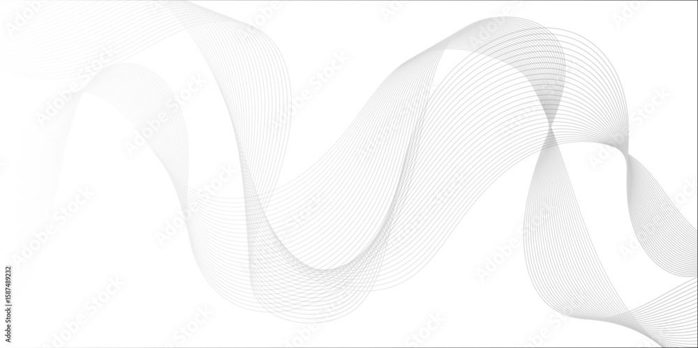 Poster abstract wave blend lines on transparent background. design for banner, wallpaper, background and ma