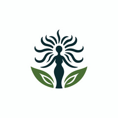 Nature goddess logo