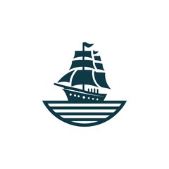 vintage ship logo