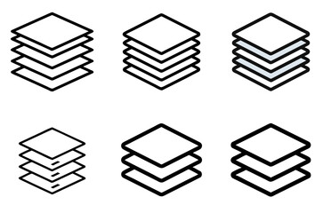 Stack Layers Icon Organize Arrange Overlay Design Pack

