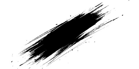 Vector abstract style black grange ink and brushes design