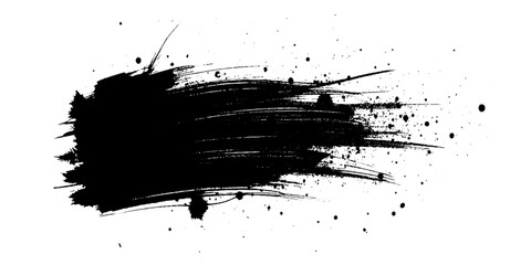 Vector stylish grunge with a rough white background brush strokes