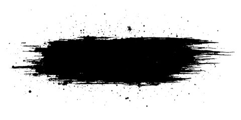 Vector brush strokes grunge isolated on white background
