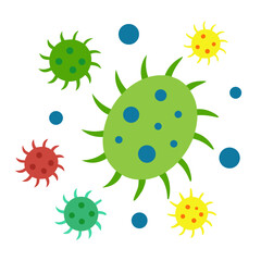 Germs  AI Vector for Educational & Scientific Design