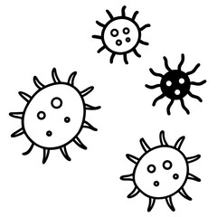 Germs  AI Vector for Educational & Scientific Design
