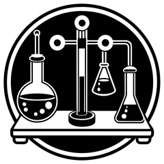 Laboratory Equipment  AI Vector for Educational & Scientific Design