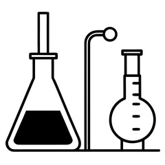 Laboratory Equipment  AI Vector for Educational & Scientific Design