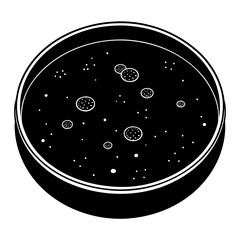 Petri Dish  AI Vector for Educational & Scientific Design