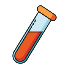 Test Tube  AI Vector for Educational & Scientific Design