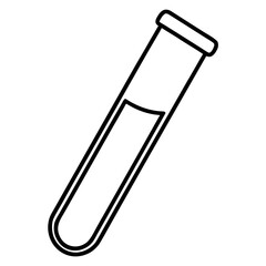 Test Tube  AI Vector for Educational & Scientific Design