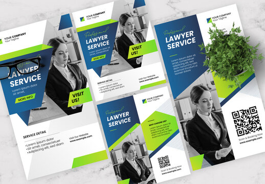 Blue And Green Business Social Media Post And Story