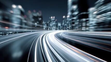 Fototapeta premium City highway night
