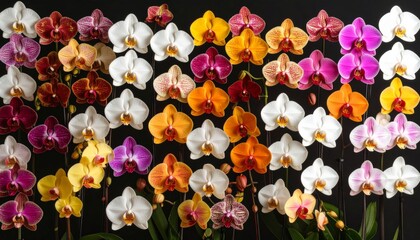 Highlights the elegance and diversity of exotic orchid forms 