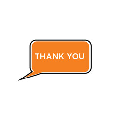 Thank you icon vector logo design template