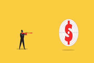 Dart is an opportunity and Dartboard is the target and goal. concept of represent a challenge in business marketing