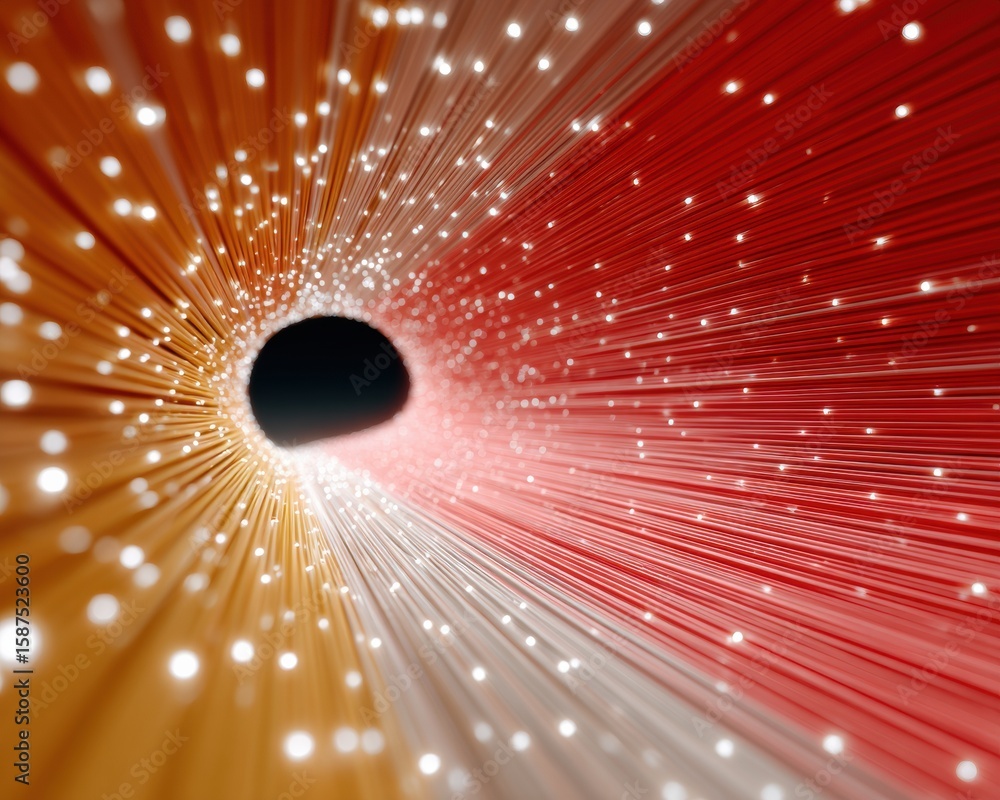 Poster modern quantum encryption with glowing digital threads premium high-quality tech concept for profess