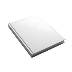 Simple white book on black background