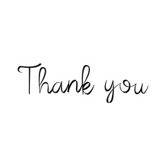 Thank you icon vector logo design template