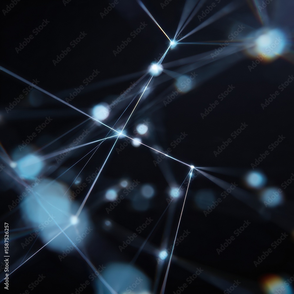 Poster premium modern quantum neural network visualization for ai innovation and tech marketing targeting y