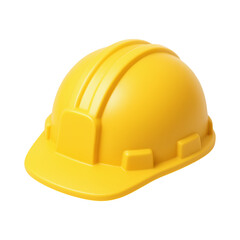 Yellow hard hat icon, safety equipment for construction, symbolizes protection and safety