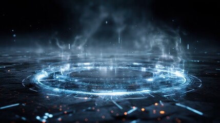 Obraz premium Futuristic circle design