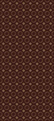 Fototapeta premium Oriental raster classic brown, purple and beige and golden pattern. Raster illustration. Seamless abstract background.