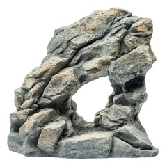 Realistic Stone Arch with Textured Surface and Natural Features