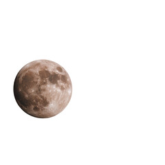 A full moon with detailed craters and textures, set against a black background, ideal for astronomy-themed projects or educational materials.